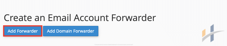 Add Email Forwarder