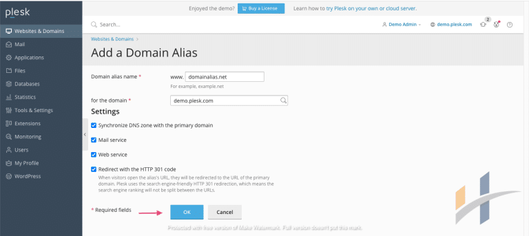 domain alias fields