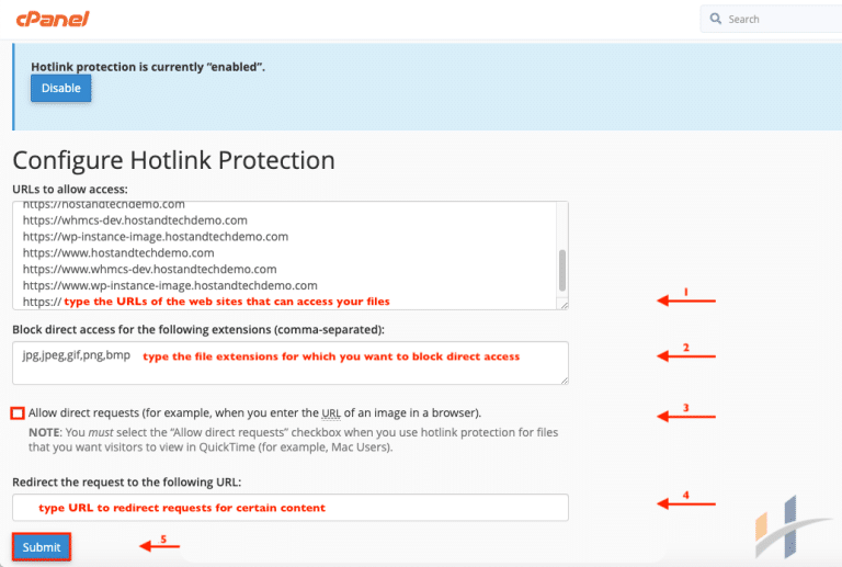 Enable Hotlink Protection