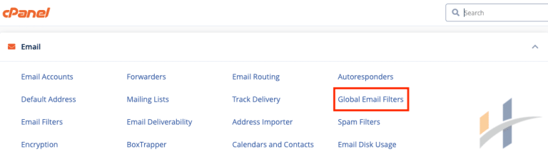 global email filters