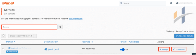 Domains Listing