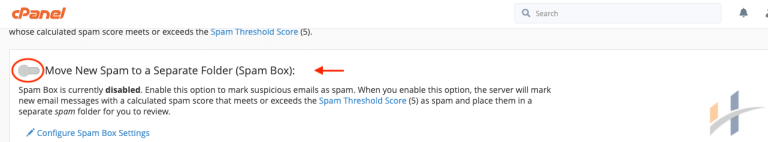 Enable Spam Box