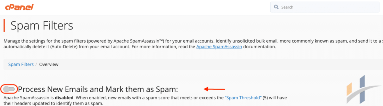 Process Emails spam filters